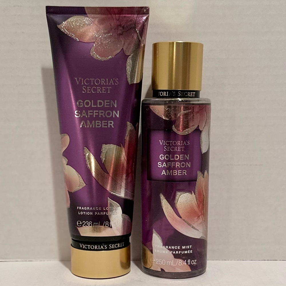 Victoria’s Secret NEW Golden Saffron Amber Fragrance Lotion & Fragrance Mist